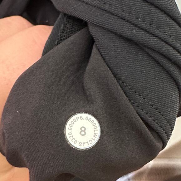 LULULEMON Perfectly Poised Dress Shirtdress Black Sz 8 $148 {UU45} - Picture 6 of 6